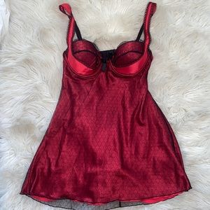 Victoria’s Secret Red & Black Babydoll